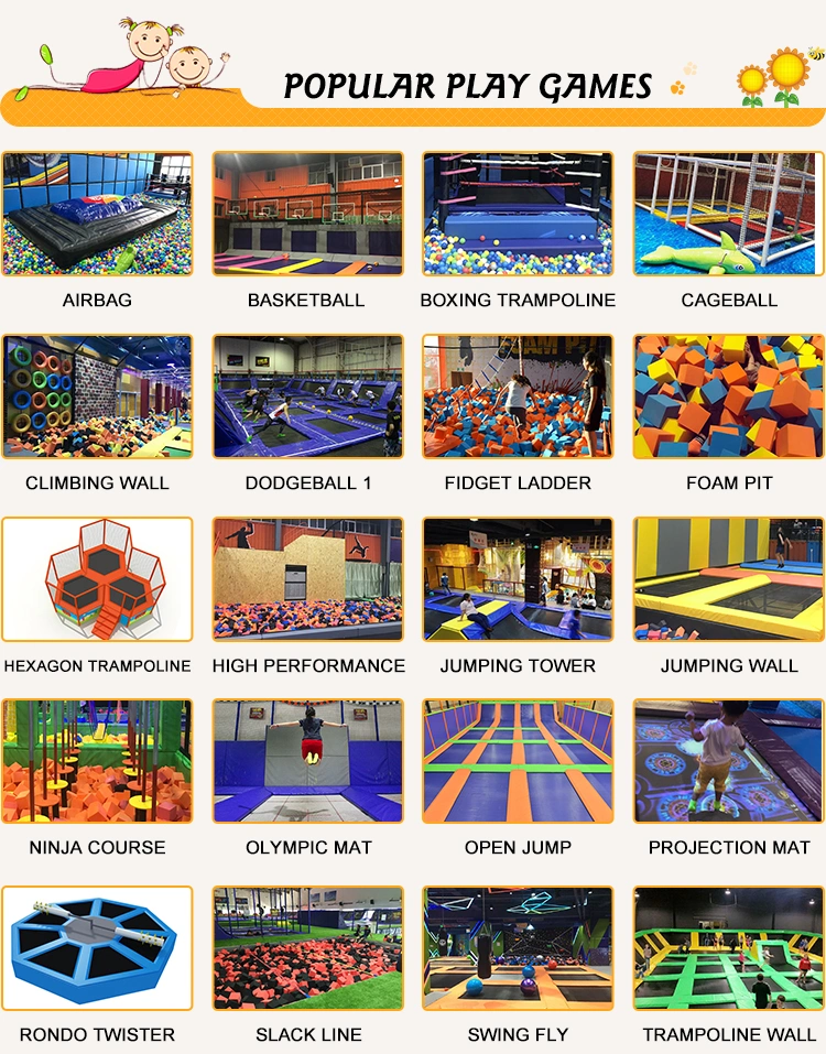 Indoor Playground Equipment Hot Selling Commercial Big Indoor Trampoline Park