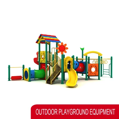 Equipamento de parque de diversões colorido para playground ao ar livre para jardim de infância